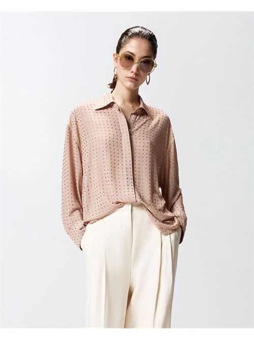 Camicia in georgette con strass PINKO | 106259A32X/Q24